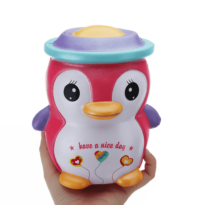 JJC_SS Squishy Happy Penguin Huge Jumbo 18Cm Kawaii Soft Slow Rising Toy Gift with Original Package Collection - Trendha