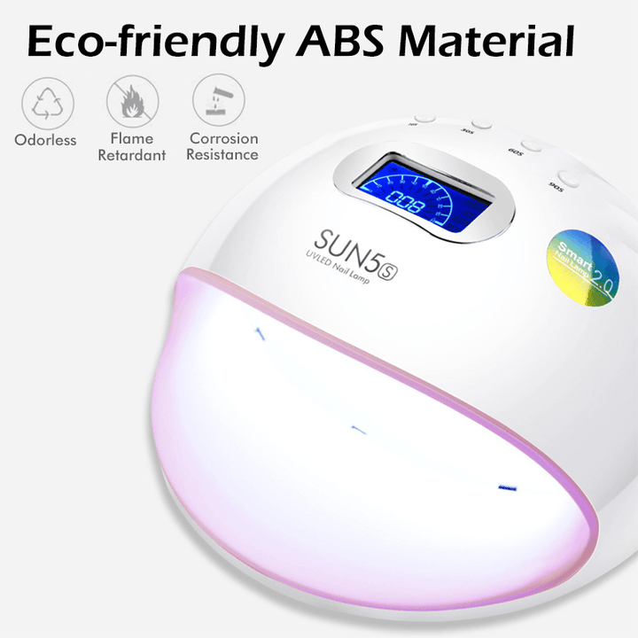 72W UV Lamp Nail Lamp for Manicure Nail Dryer for All Gels Polish with Automatic Sensor Smart Temperature Control Eu Plug - Trendha