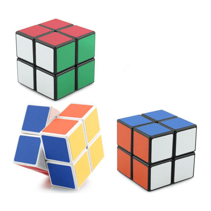 4PCS Classic Magic Cube Toys Set 2X2X2 and 3X3X3 4X4X4 and 5X5X5 PVC Sticker Block Puzzle Speed Cube - Trendha