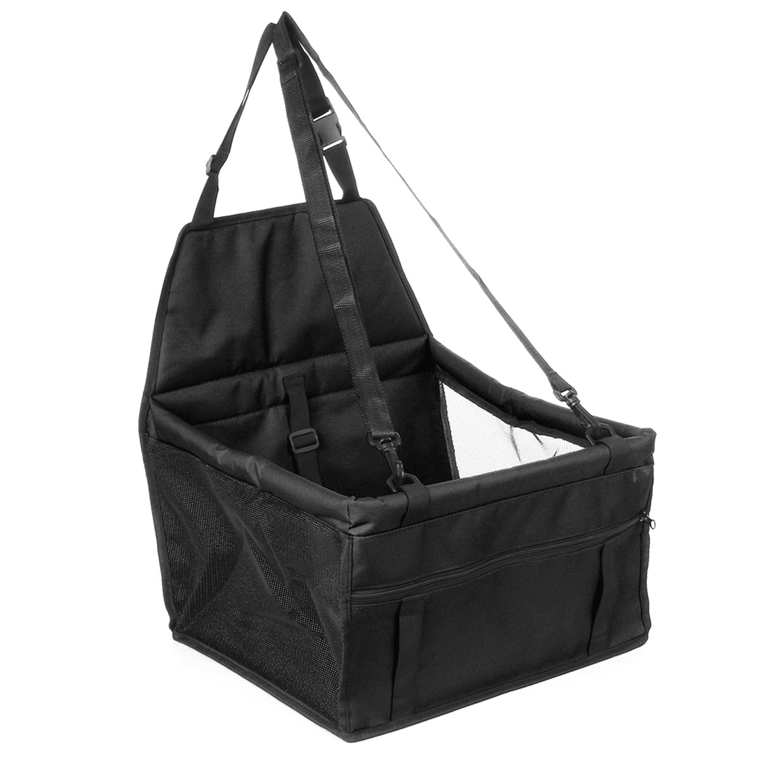 Portable Pet Dog Car Carrier Seat Bag Seat Belt Booster Waterproof Basket Safety Mesh Hanging Bag - Trendha