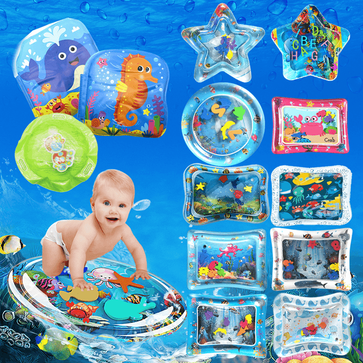 Inflatable Toys Water Play Mat Infants Baby Toddlers Perfect Fun Tummy Time Play - Trendha