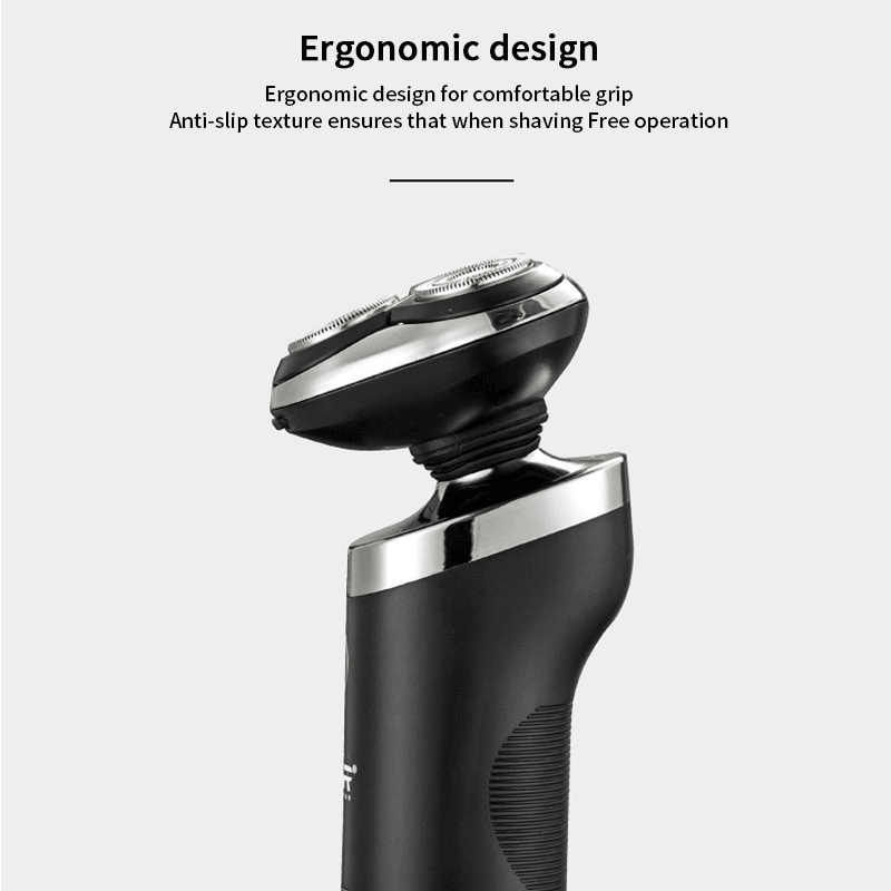 VGR Electric Shaver USB Shaver Three-In-One Multi-Function Beard Rechargeable LCD Digital Display Washing - Trendha