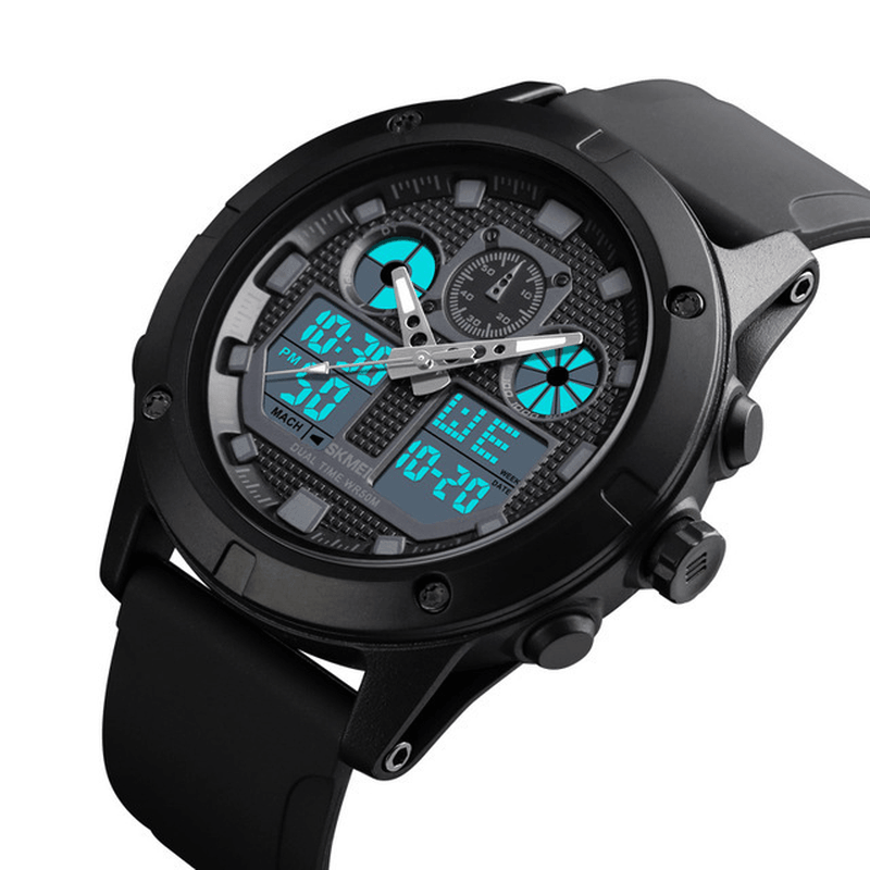 SKMEI 1514 Outdoor Sports 50M Waterproof Chronograph Stopwatch Digital Watch Men Watch - Trendha