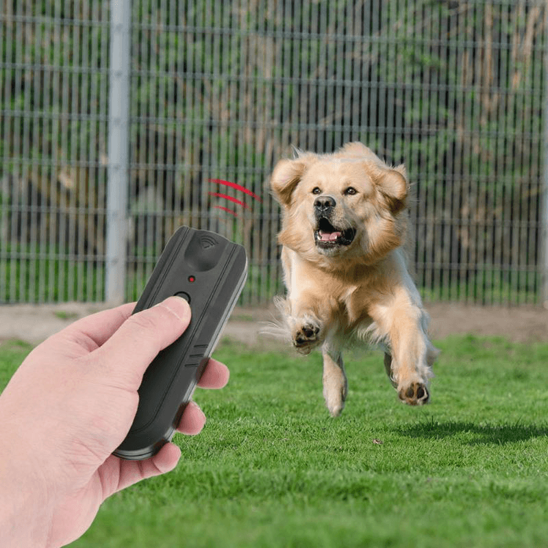 Garden LED Ultrasonic Animal Repeller Dog Training Device Pet anti Barking Stop Bark Trainer - Trendha