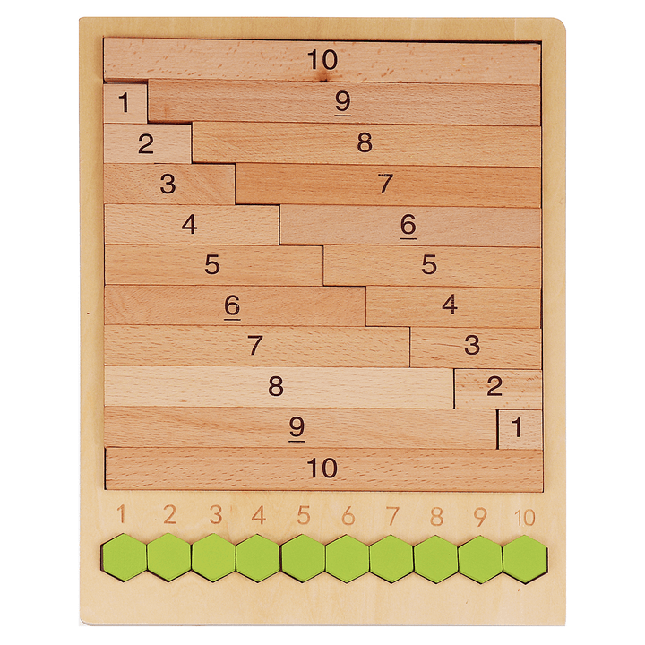 Kids Wooden Counting Montessori Toys Numbers Match Education Teaching Math Toys - Trendha