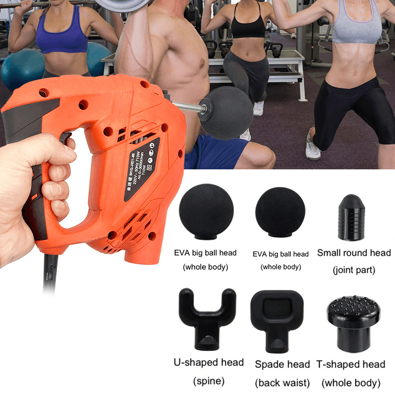 Electric Deep Muscle Massage 6 Gear Massager Muscle Therapy Relaxer Vibration Fascia Massage Grab - Trendha