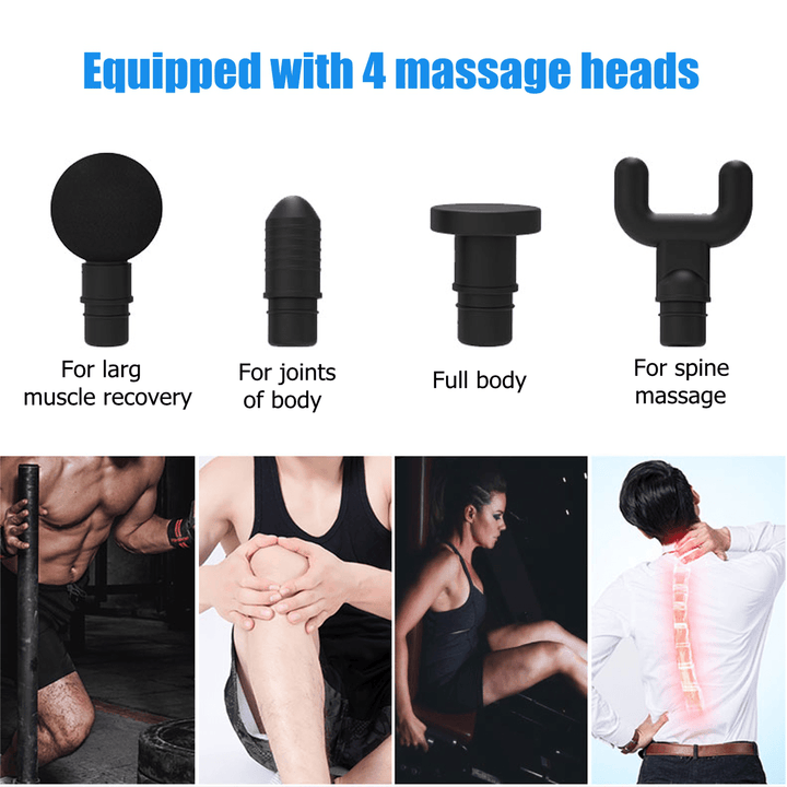 16.8V 2000Mah Touch Screen 20 Speed Fascia Muscle Relaxation Massager Display Gym High Frequency Vibration Percussion Electric Massager - Trendha