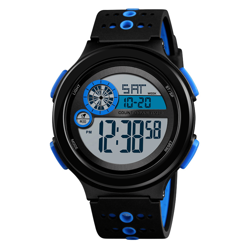 SKMEI 1374 Luminous Display 50M Waterproof Digital Watch Men Fashion Stopwatch Countdown Sport Watch - Trendha