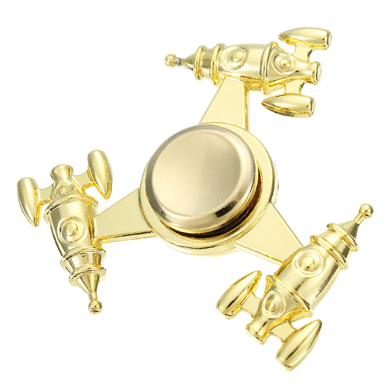 Electroplating Zinc Alloy Spacecraft Finger Spinning Ultra Durable High Speed 3-6 Mins Spins Precisi - Trendha