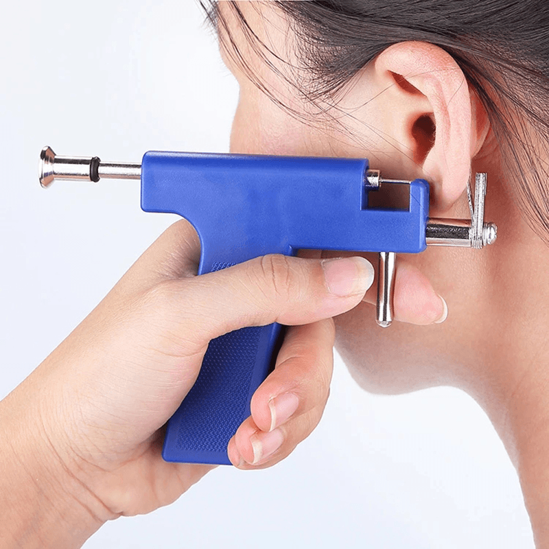 Ear Piercing Spear with 98Pcs Studs Kit Tool Set Ear Nose Navel Body Piercing - Trendha