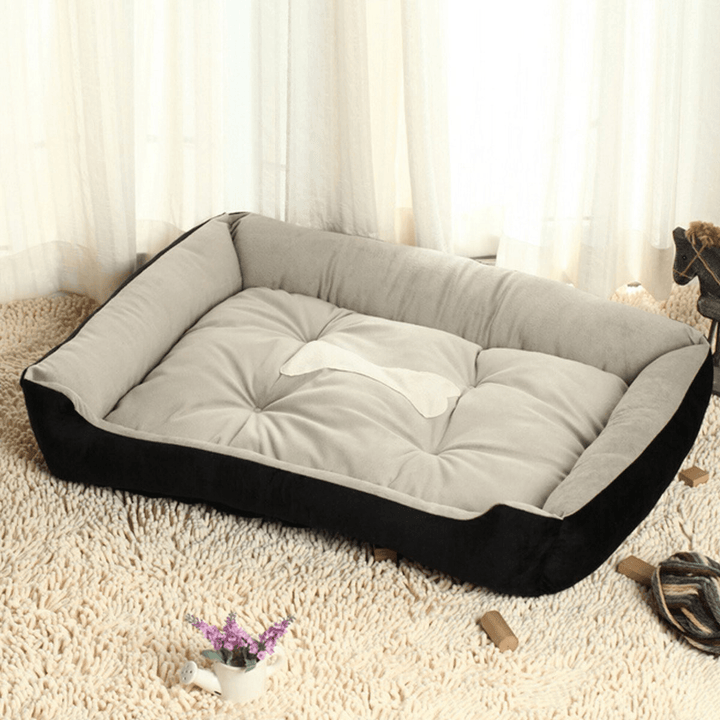 Large Pet Dog Warm Nest Bed Puppy Cat Soft Fleece Cozy Mat Pad Kennel Cushion Pet Mat - Trendha