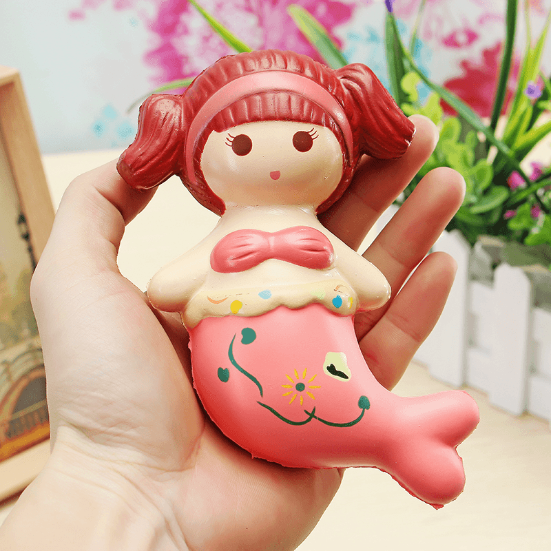 Leilei Squishy Mermaid Slow Rising Original Packaging Soft Collection Gift Decor Toy - Trendha