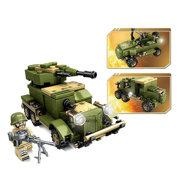 1061PCS Plastic & ABS 8 Kinds of Steel Empire Themed Military War Bricks Toy for Children - Trendha