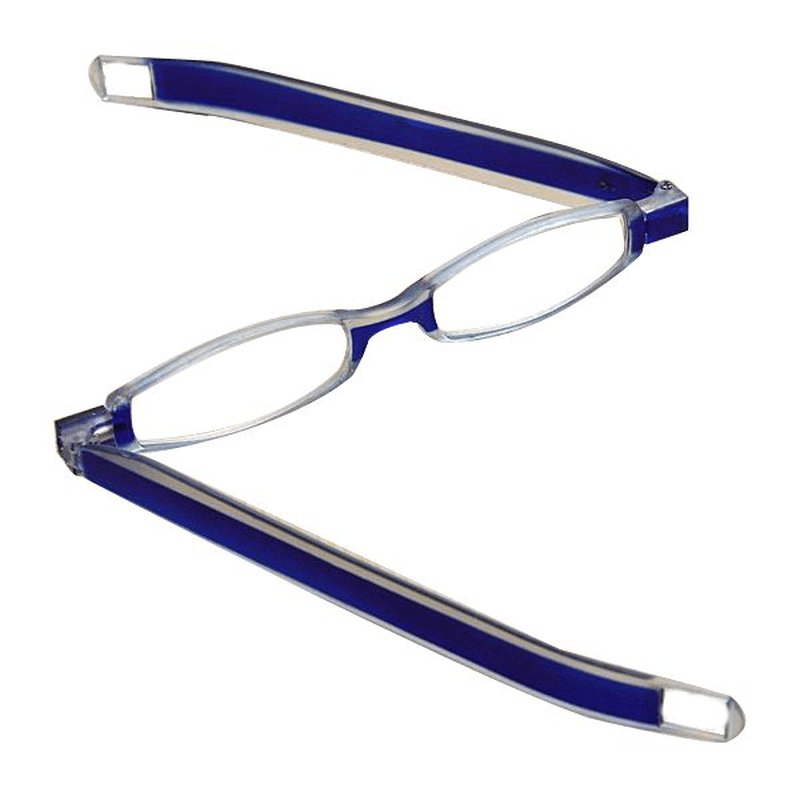 Blue 360 Degree Rotation Rotating Folding Presbyopic Reading Glasses Strength 1.0 1.5 2.0 2.5 3.0 3.5 - Trendha