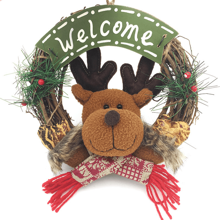 Christmas Decoration Toys Father Christmas Snowman Elk Welcome Party - Trendha