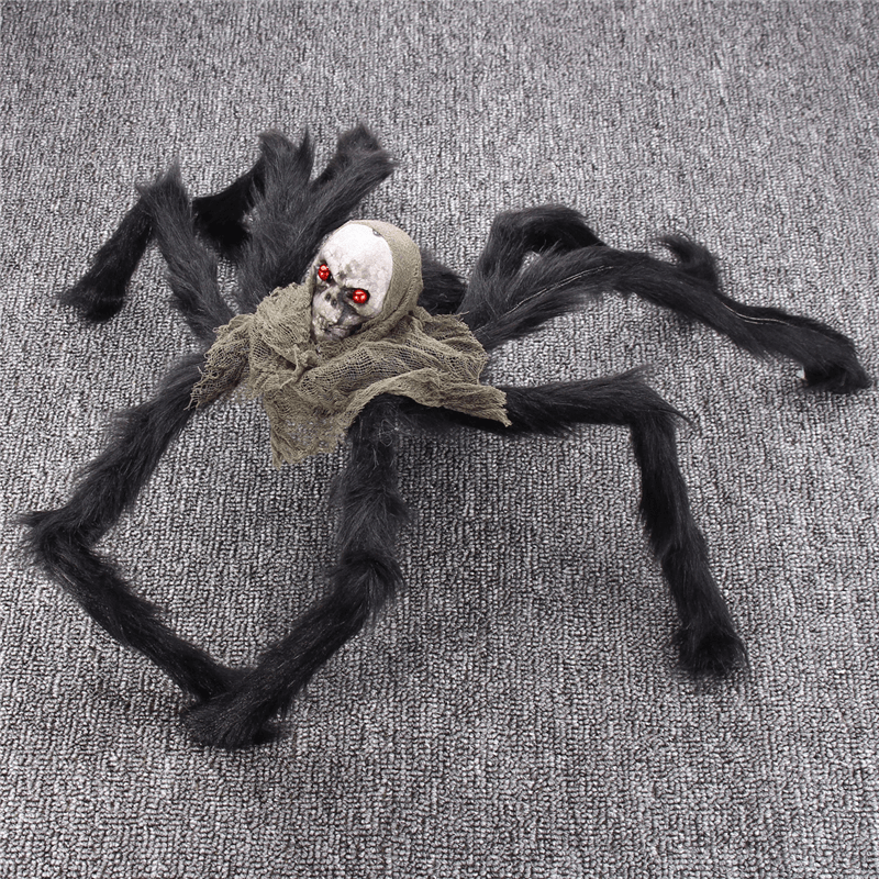 Halloween Party Decoration Skeleton Ghosthead Spider Horrid Scare Scene Toys - Trendha