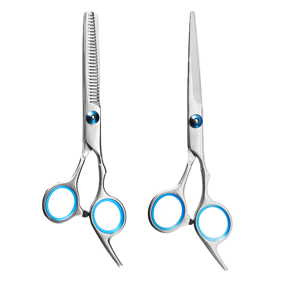 10 Pcs Professional Barber Scissors Barber Shop Thinning Scissors Hairdressing Scissors Stainless Steel Barber Scissors Set - Trendha