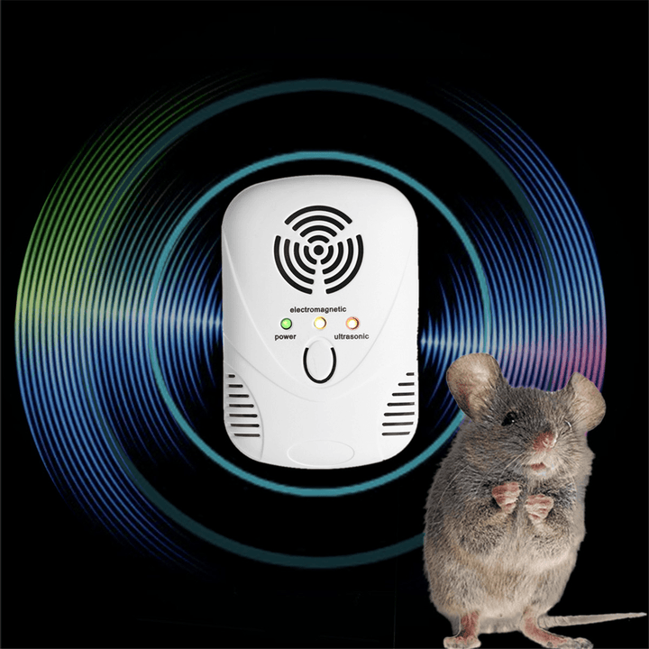 Electronic Ultrasonic Mouse Killer Mouse Cockroach Trap Mosquito Repeller Insect Rats Spiders Contro - Trendha
