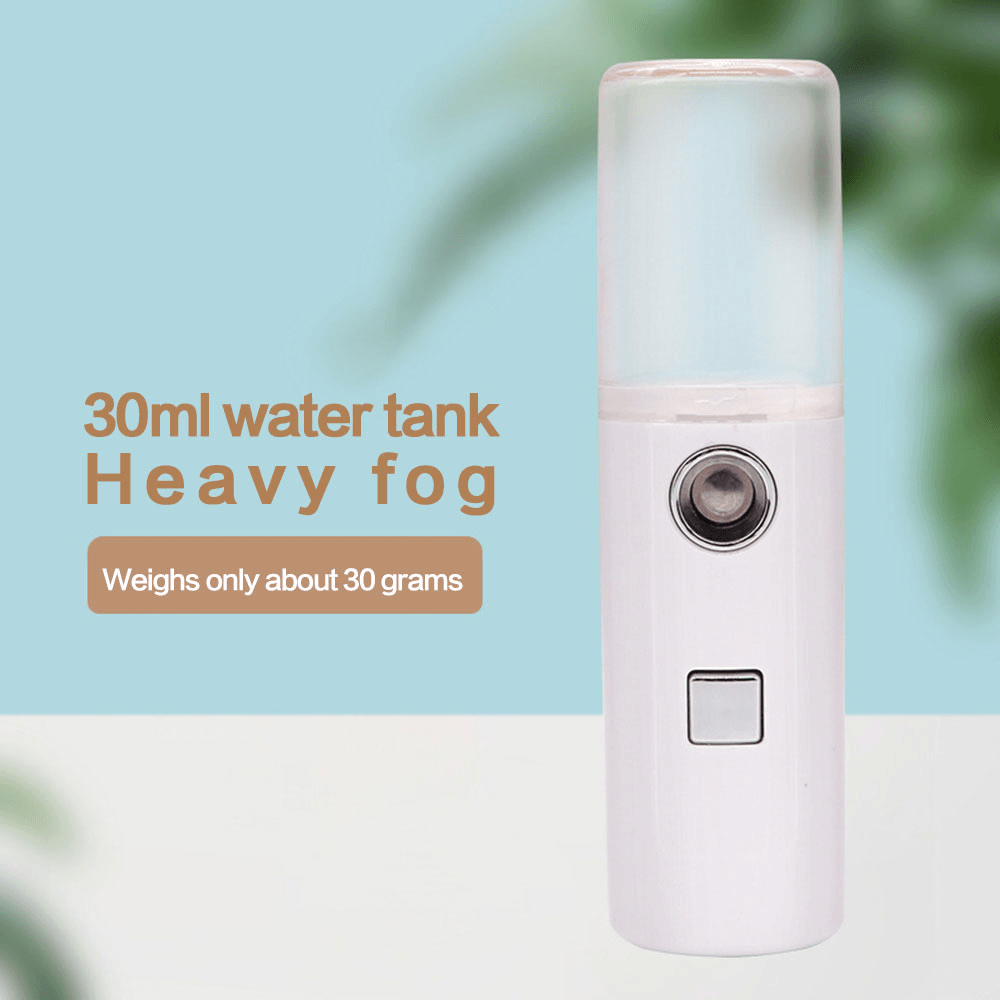 Face Stream Beauty Spray Hand-Held Water Machine Moisturizing Nano Ionic Mist Face Humidifier Sauna Facial Pore Cleansing Tool - Trendha