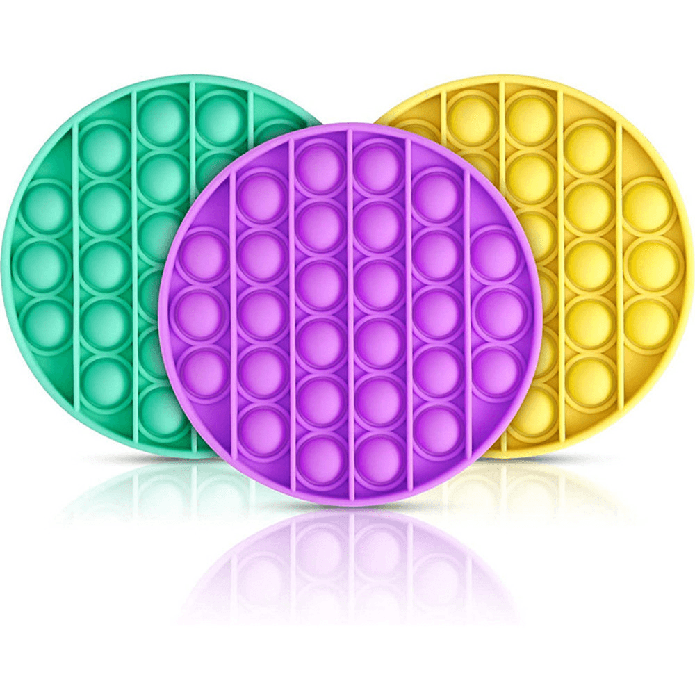 Four-Color round Style Children'S Mathematical Mental Arithmetic Concentration Silicone Decompression Toys Desktop Educational Fidget Toys - Trendha