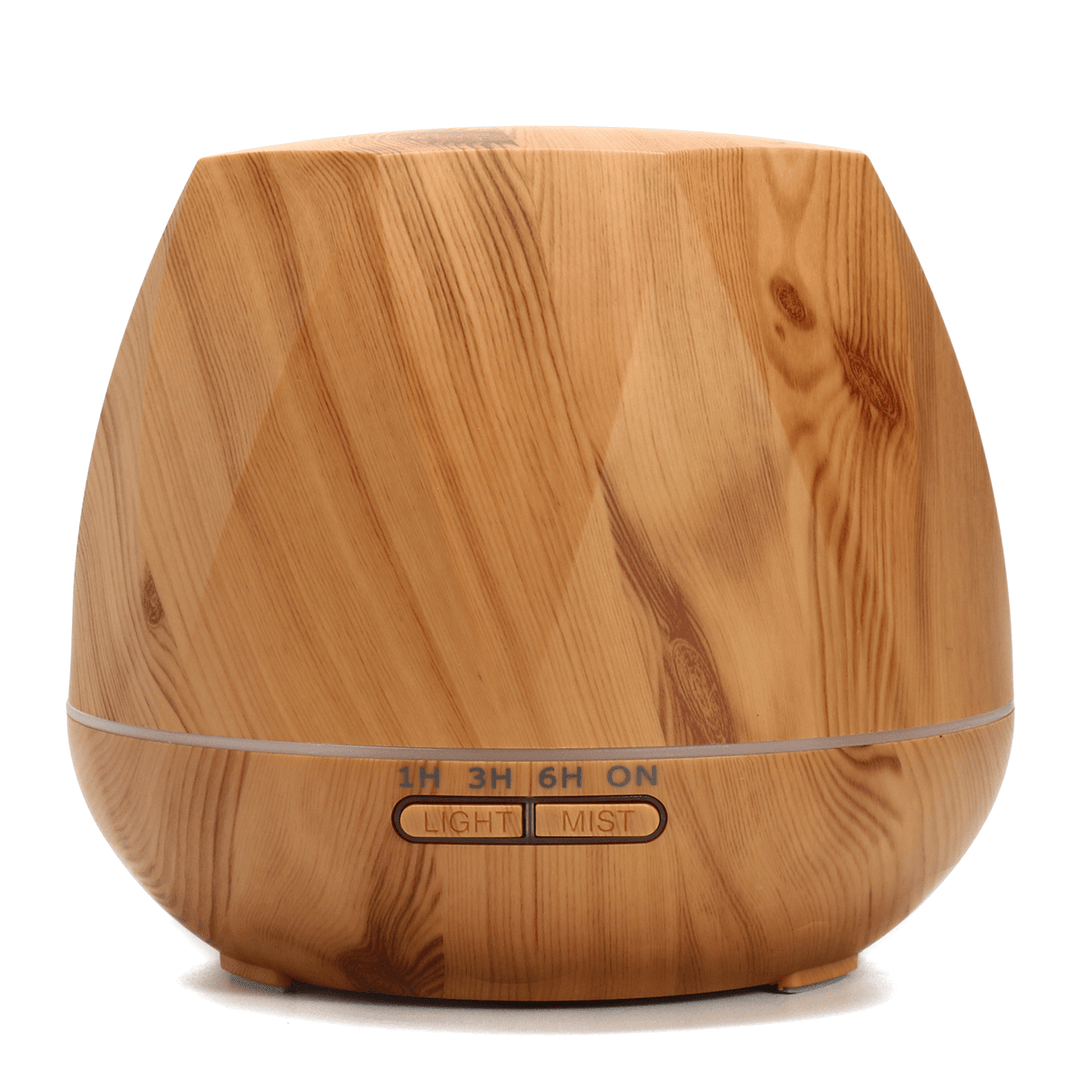 Wood Grain Rhombus Ultrasonic Air Humidifier Aroma Essential Oil Diffuser Aromatherapy Atomizer - Trendha