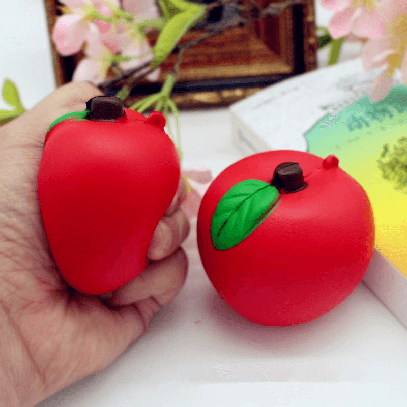 Squishy Red Apple 7Cm Soft Slow Rising Fruit Collection Decor Gift Toy - Trendha