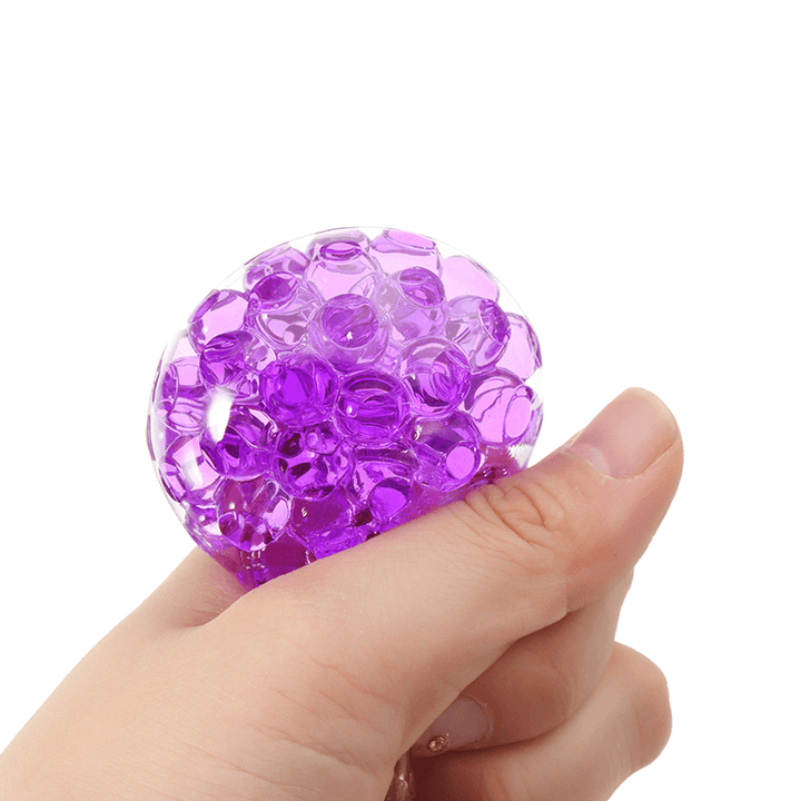 Squishy Multicolor Tofu Mesh Stress Reliever Ball 5*4*2CM Squeeze Stressball Party Bag Fun Gift - Trendha