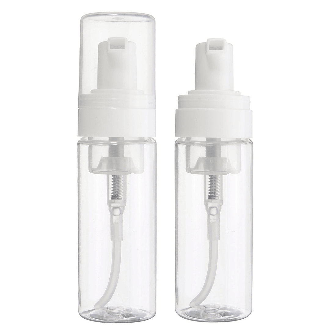 1Pc 50Ml Empty Transparent Refilliable Bottles Perfume Lotion Spray Shampoo Pump Dispenser - Trendha