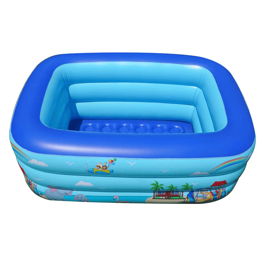 120CM Inflatable Swimming Pool Adults Kids Pool Bathing Tub for Children Outdoor Indoor Swimming Pool - Trendha