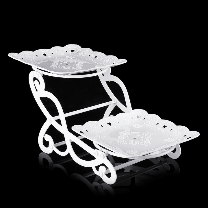 2/3 Tier Cake Stand Cupcake Stand Tower Dessert Stand Pastry Serving Platter - Trendha