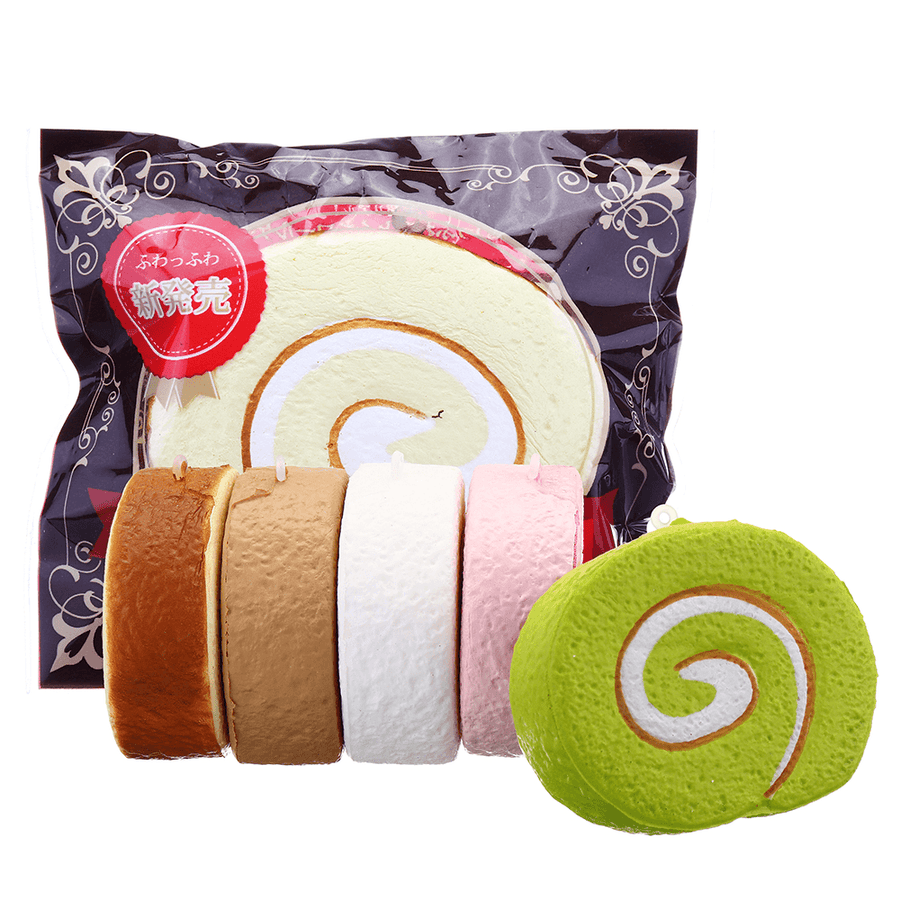Cake Squishy Swiss Roll 7Cm Slow Rising Funny Gift Collection with Packaging - Trendha