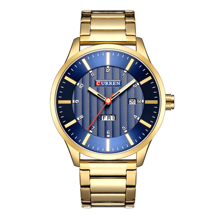 CURREN 8316 Waterproof Business Style Men Wrist Watch Calendar Quartz Watches - Trendha
