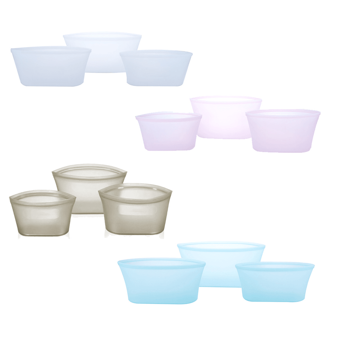 3PCS Zip Lock Silicone Food Containers Storage Bag Bowl No Odor No Toxicity Fresh Leakproof Bags - Trendha