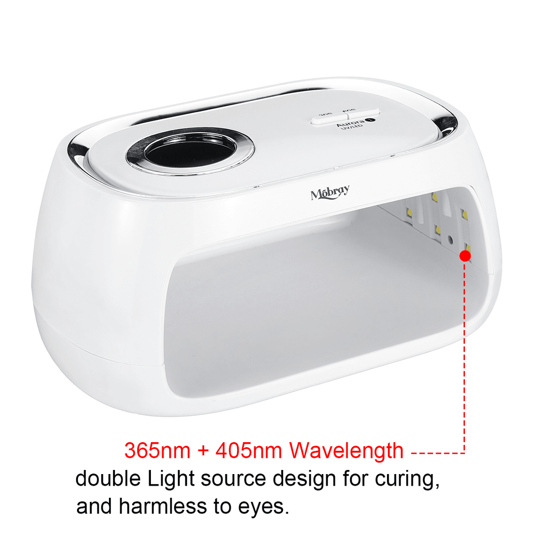 48W Dual UV Lamp Led Nail Lamp 24Leds Nail Dryer LCD Display UV Lamp for Gel Nails Two Hands Manicure Dryer 30/60S Timer Auto Sensor - Trendha