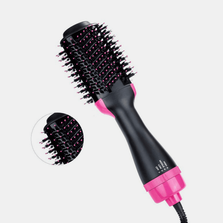 4 in 1 Air Hair Dryer Brush One Step Hair Blow Dryer Comb Volumizer Hair Fluffy Curler Straightener - Trendha