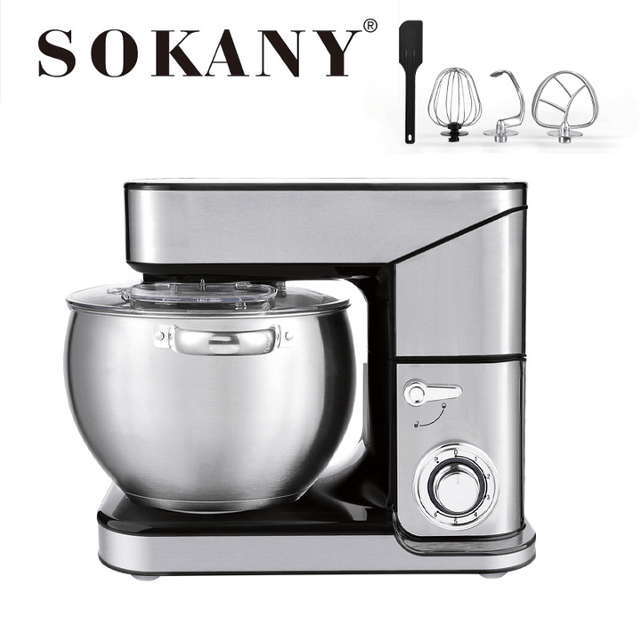 SOKANY SK-623 Three in One Electric Stand Mixer Food Processor Make Noodles Stir 6 Speed Control 2000W - Trendha