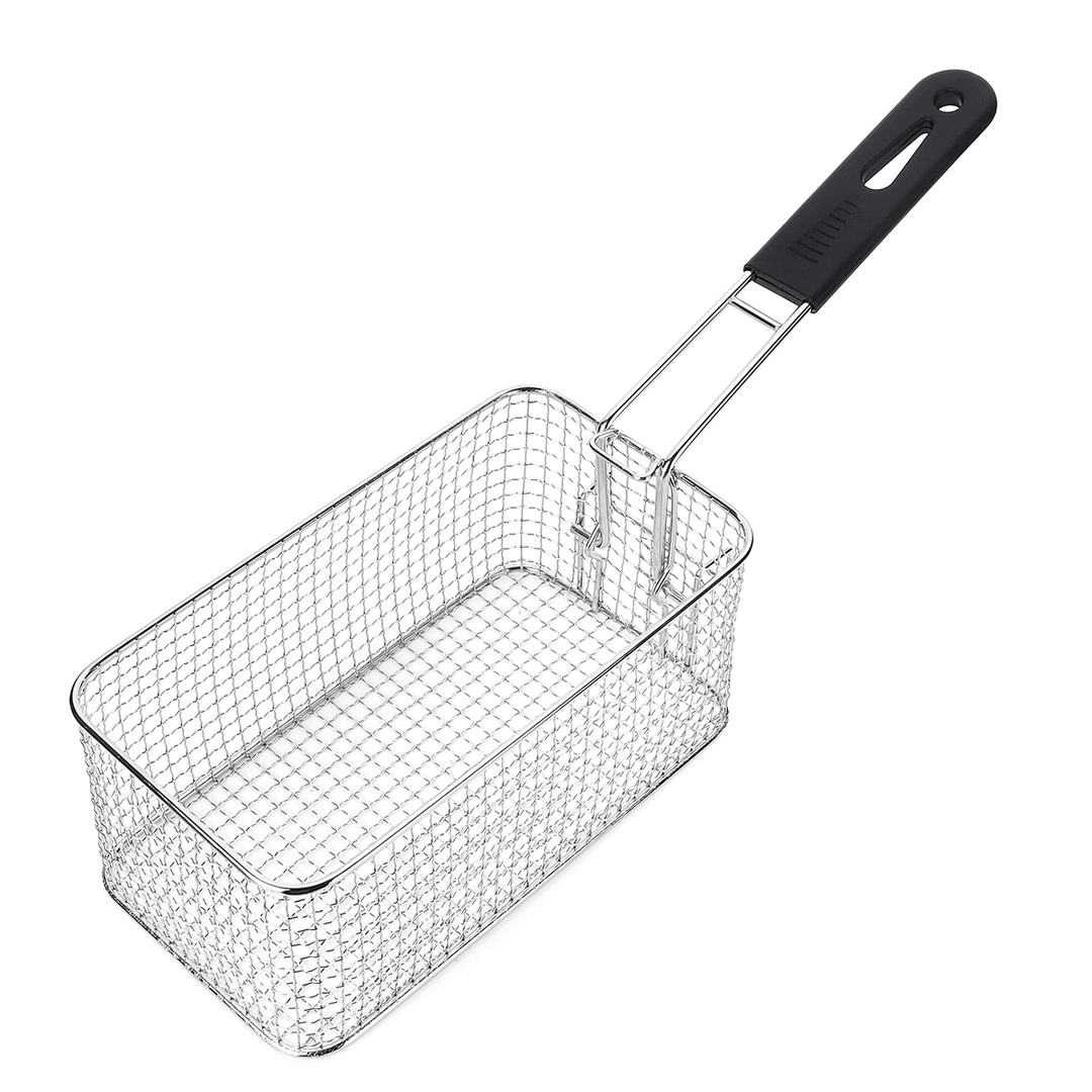 4L Electric Fryer Accessories Non Stick Pan Stainless Steel Basket 220V 2000W for Kitchen - Trendha