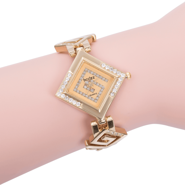 ASJ Fashion Diamond Crystal Watch Dial Women Watch Ladies Dress Quartz Watch - Trendha