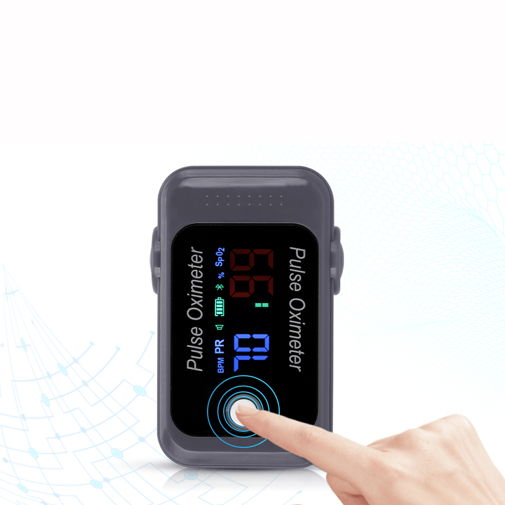 Android Ios Bluetooth 4.0 / 5.0 Fingertip Pulse Oximeter Accurate Smart Household Child Adult APP Pulse Oximeter PR Spo2 - Trendha