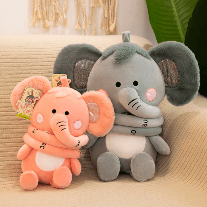 30/40/55CM Soft down Cotton Stuffed Plush Toy with Long Nose Height Ruler Function for Children'S Birthday Gifts - Trendha