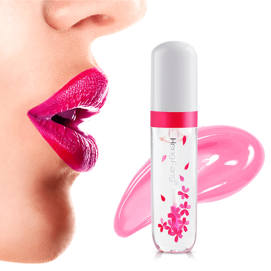Cherry Blossom Red Temperature Changing Color Moisturizing Lip Gloss - Trendha