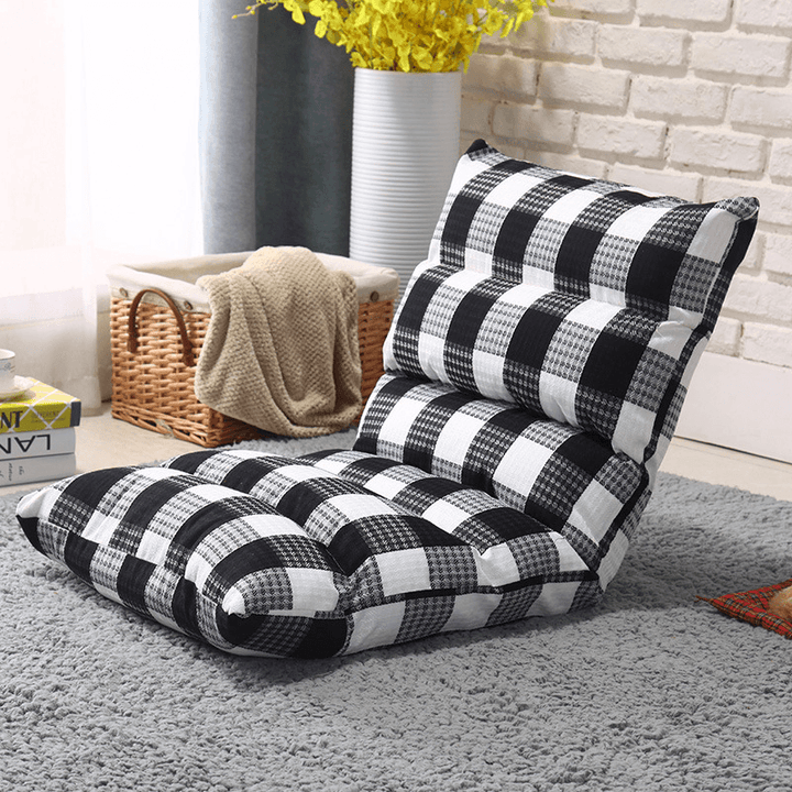 Folding Lounger Sofa Floor Chair Tatami Seat Pad Height Adjustable Lazy Backrest Cushion Chair Office Home Balcony Furniture - Trendha