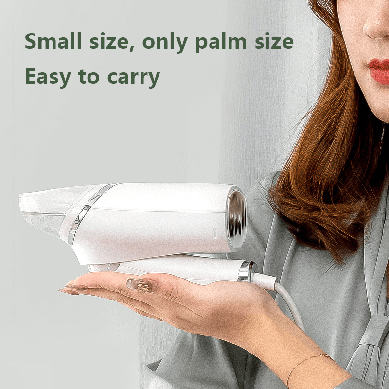 1000W Portable Foldable Powerful Garment Steamer 30 Seconds Fast-Heat 2 Mode Steam Iron Ironing Machine Wrinkles Removes for Home Travel - Trendha