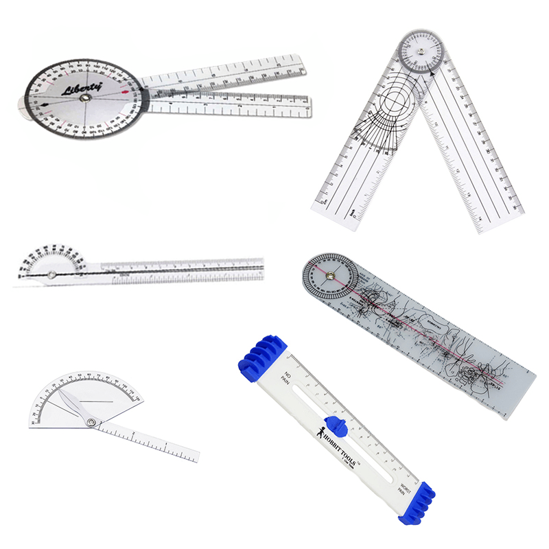 PVC Protractor Medical Goniometer Angle Ruler for Joint Bend Measure Fitness Equipment - Trendha