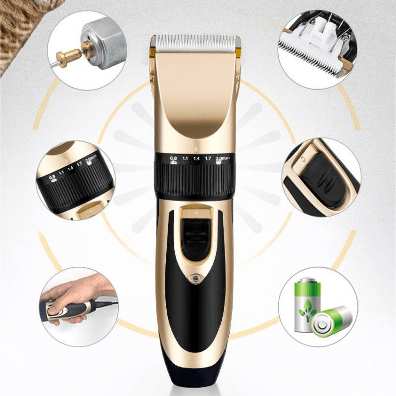 Electric Hair Clippers Scissors&Shears Shaver Trimmer Grooming Cordless Cat Dog Hair Trimmer - Trendha