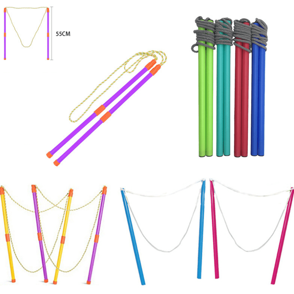 Big Bubble Making Props Double Pole Folding Bubble Rope Kids Toys - Trendha
