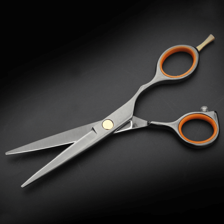 5.5 Inch Cutting Thinning Styling Tool Hair Scissors Stainless Steel Salon Hairdressing Shears Regular Flat Teeth Blades - Trendha