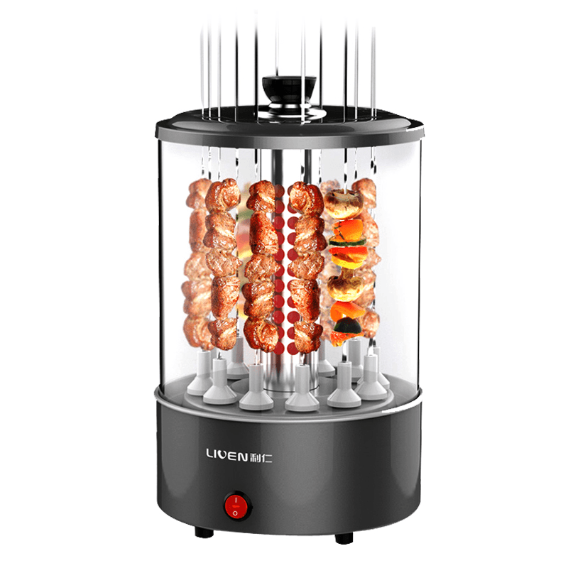LIVEN KL-J120 Automatic Rotating Kebab Machine 1100W Button Control 360°Automatic Rotating Roast from Ecological Chain - Trendha