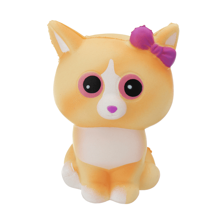 Yellow Cat Squishy 10*6CM Slow Rising with Packaging Collection Gift Soft Toy - Trendha