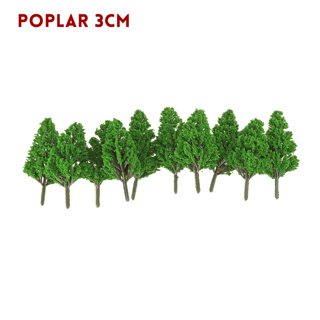 10Pcs Mini Artificial Plant Trees Poplar 3-14Cm Home Office Party Decorations - Trendha